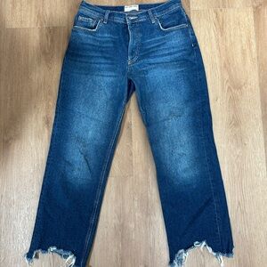 We The Free Dark Blue Cropped Jeans